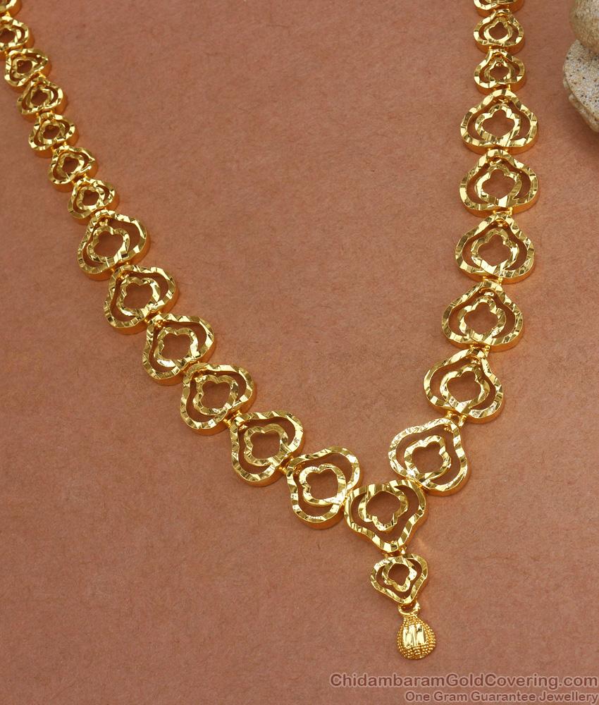 Stylish Party Wear Gold Plated Necklace Collections Shop Online NCKN2986