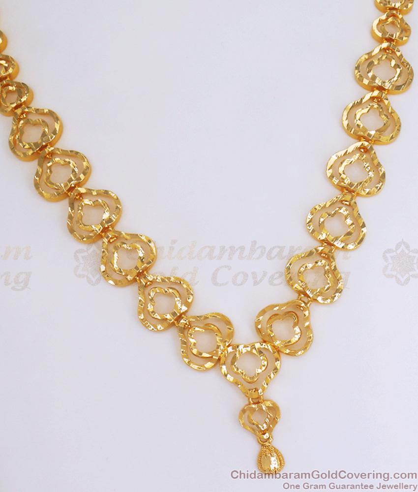 Stylish Party Wear Gold Plated Necklace Collections Shop Online NCKN2986