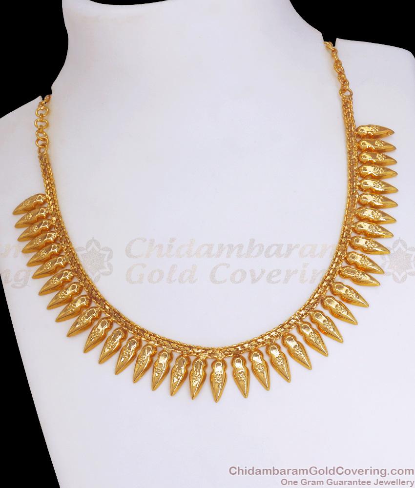 Buy One Gram Gold Mullaipoo Kerala Necklace Designs Online NCKN2988