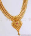 Real Gold Tone Necklace Heavy Designs Bridal Collections NCKN2992