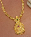 Latest Ruby Green Stone Gold Plated Necklace Offer Price Collections NCKN3004