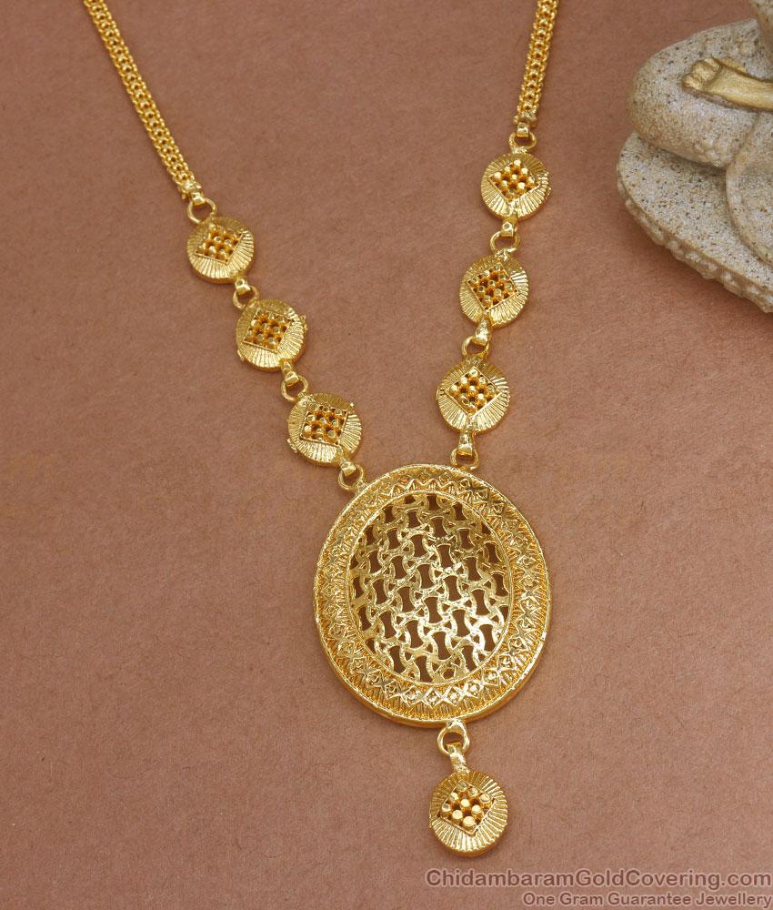 Unique Arabic Pattern Gold Neklace Womens Fashion Collections NCKN3008