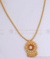 Full White Stone 1 Gram Gold Necklace Floral Designs Shop Online NCKN3010