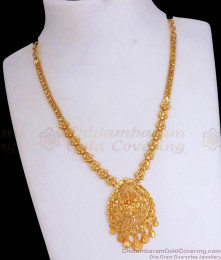 Traditional Gold Plated Necklace Plain Lakshmi Designs NCKN3025 Traditional Gold Plated Necklace Plain Lakshmi Designs NCKN3025