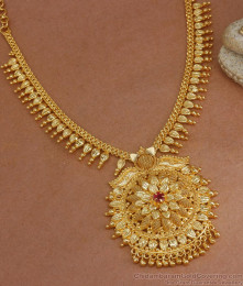 Beautiful Gold Imitation Necklace Bridal Ruby Stone Jewelry NCKN3034 Beautiful Gold Imitation Necklace Bridal Ruby Stone Jewelry NCKN3034
