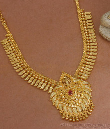 Elegant One Gram Gold Necklace Bridal Collections Shop Online NCKN3035 Elegant One Gram Gold Necklace Bridal Collections Shop Online NCKN3035