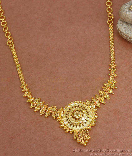 Gold covering necklace with price store