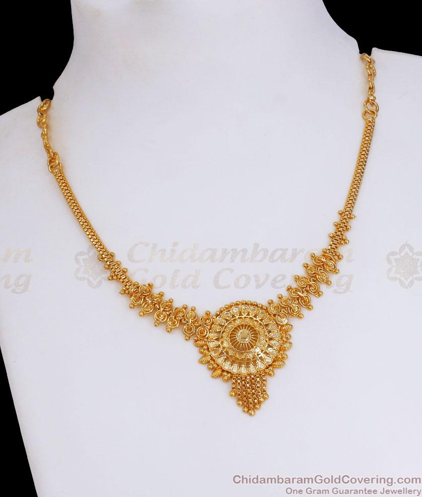 Buy Gold Plated Necklace Calcutta Pattern Online At Affordable Price NCKN3042