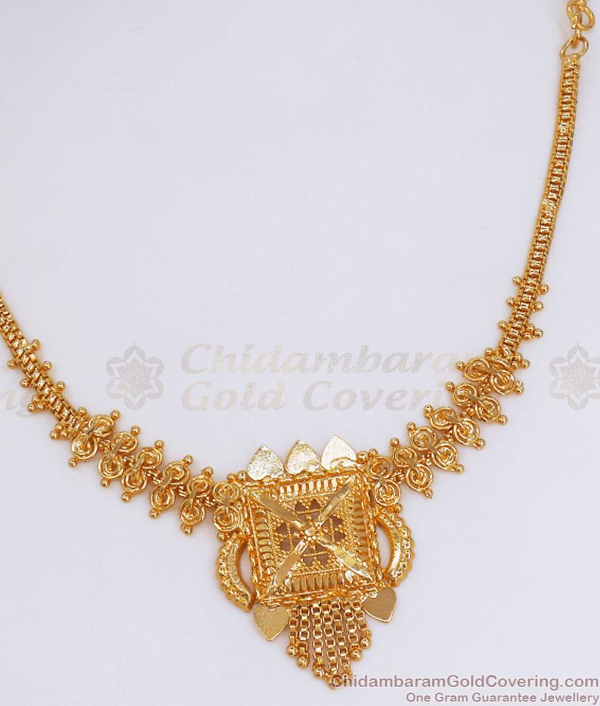 Stylish Gold Plated Necklace Valentines Collections Shop Online NCKN3044