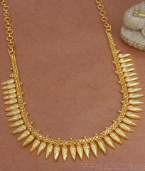 Traditional Gold Plated Necklace Mullaipoo Kerala Bridal Designs NCKN3049 Traditional Gold Plated Necklace Mullaipoo Kerala Bridal Designs NCKN3049