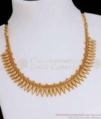 Traditional Gold Plated Necklace Mullaipoo Kerala Bridal Designs NCKN3049 Traditional Gold Plated Necklace Mullaipoo Kerala Bridal Designs NCKN3049