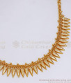 Traditional Gold Plated Necklace Mullaipoo Kerala Bridal Designs NCKN3049