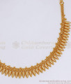 One Gram Gold Necklace Mullaipoo Designs Kerala Pattern NCKN3050