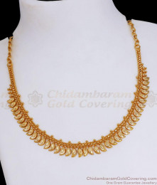 Buy Gold Imitation Necklace Mullaipoo Pattern Online NCKN3051 Buy Gold Imitation Necklace Mullaipoo Pattern Online NCKN3051