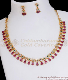 Beautiful Ad Stone Floral Gold Plated Necklace Earring Combo Shop Online NCKN3055 Beautiful Ad Stone Floral Gold Plated Necklace Earring Combo Shop Online NCKN3055