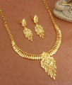 High Quality Forming Gold Necklace Earring Bridal Combo Set NCKN3067