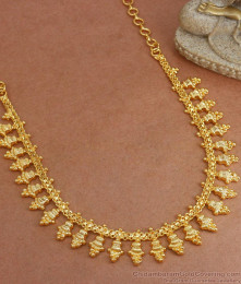 One Gram Gold Kerala Necklace Bridal Collections NCKN3076 One Gram Gold Kerala Necklace Bridal Collections NCKN3076