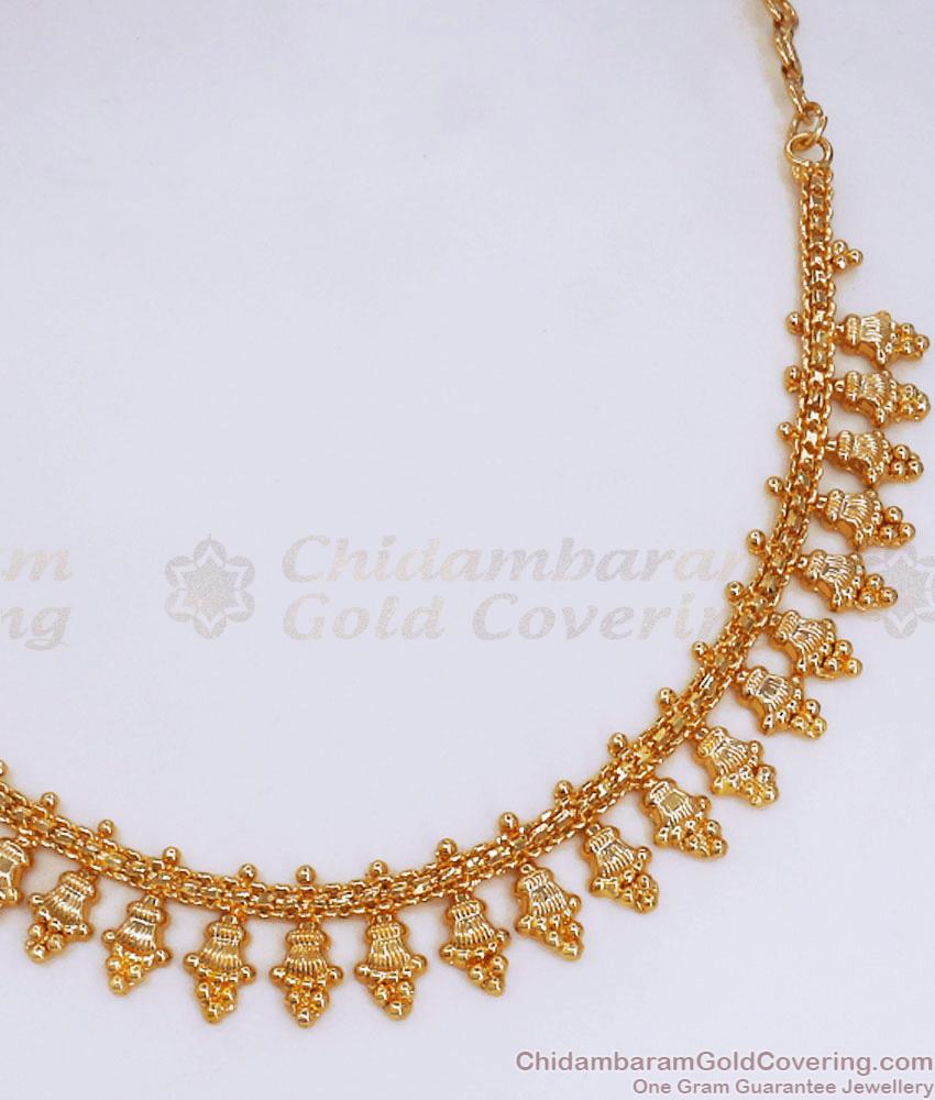 One Gram Gold Kerala Necklace Bridal Collections NCKN3076