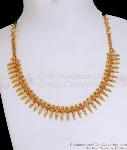 One gram gold short necklace on sale