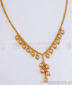 Simple Golden Beads 1 Gram Gold Necklace Designs NCKN3090