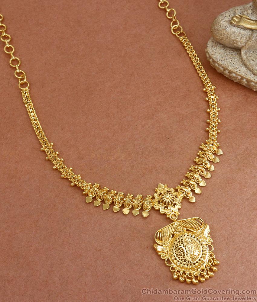 Affordable Gold Imitation Necklace Collections Occasional Wear NCKN3093