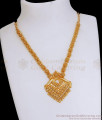 Net Pattern Gold Kerala Necklace White Stone Bridal Collections NCKN3094