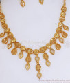 Premium Forming Gold Necklace Italian Collections Bridal Earring Combo Set NCKN3101