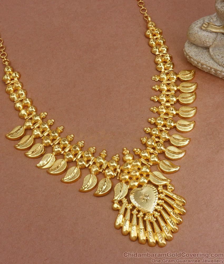 Buy Matt Finish Kerala Bridal Forming Necklace 2 Gram Online Jewelry NCKN3103