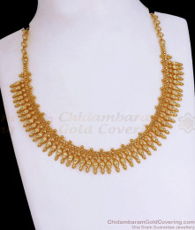 Grand Kerala Bridal Gold Imitation Necklace Mullaipoo Designs NCKN3112 Grand Kerala Bridal Gold Imitation Necklace Mullaipoo Designs NCKN3112