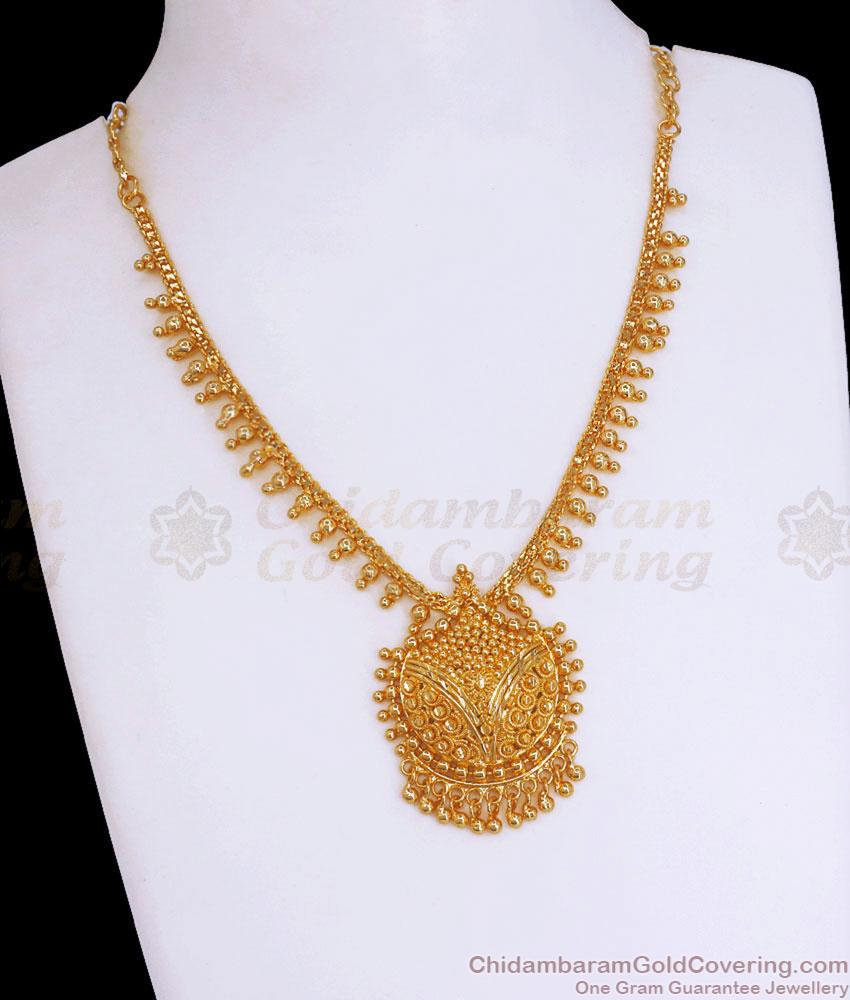 Buy Gold Beads Necklace Kerala Design Bridal Jewelry NCKN3114