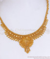 Trendy One Gram Gold Calcutta Necklace Floral Designs NCKN3121