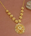 Beautiful Floral Gold Imitation Necklace Perfect Reception Wear NCKN3125