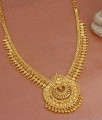 Traditional Gold Imitation Necklace Chandaballi Designs With White Stone NCKN3128