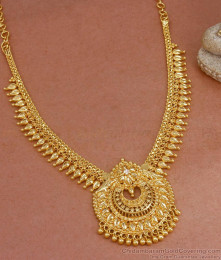 Traditional Gold Imitation Necklace Chandaballi Designs With White Stone NCKN3128 Traditional Gold Imitation Necklace Chandaballi Designs With White Stone NCKN3128