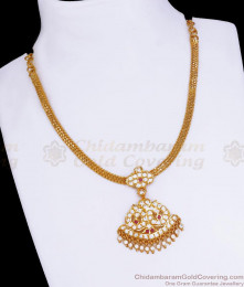 Real Impon Panchaloha Attigai Necklace Swan Dollar Designs NCKN3142 Real Impon Panchaloha Attigai Necklace Swan Dollar Designs NCKN3142