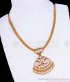 Grand Look 5 Metal Impon Necklace Big Swan Design Bridal Attigai Collections NCKN3149
