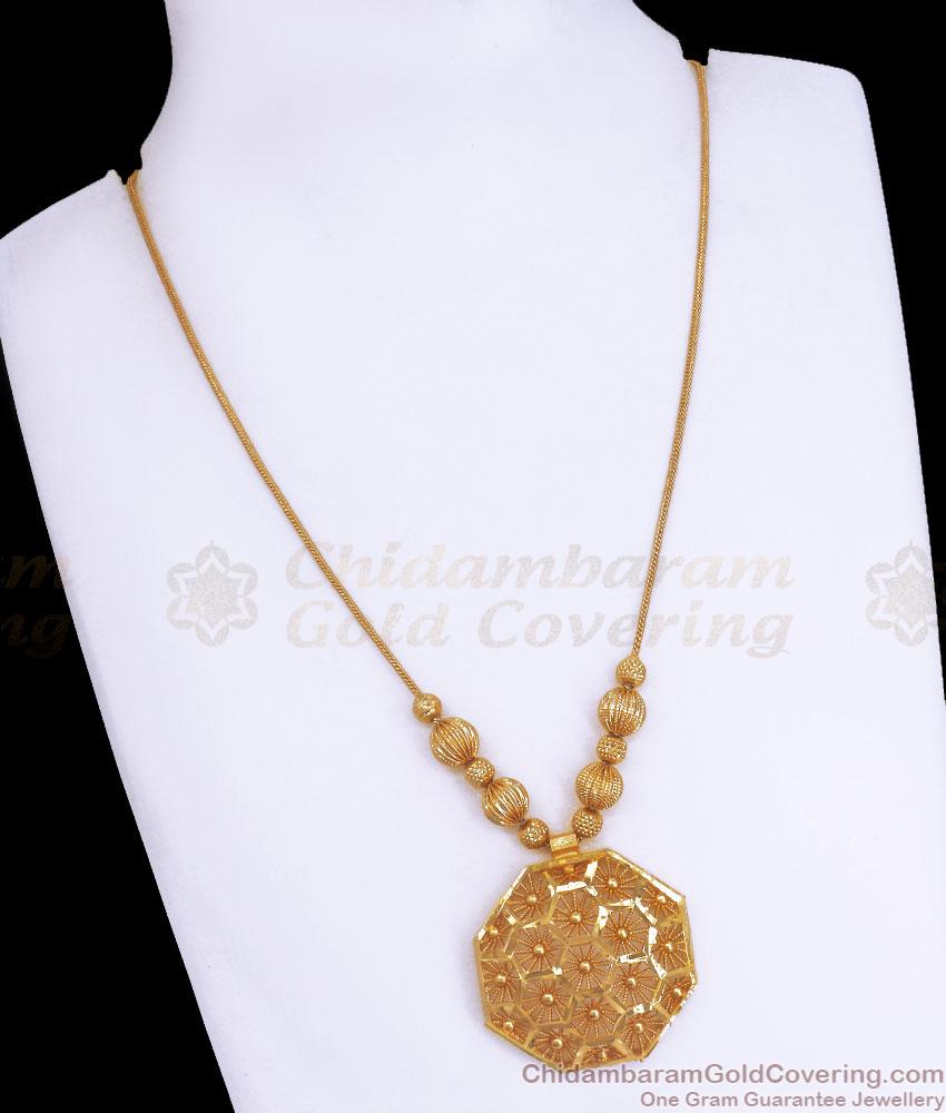 New Arrival Gold Plated Necklace Plain Designs Function Wear NCKN3151