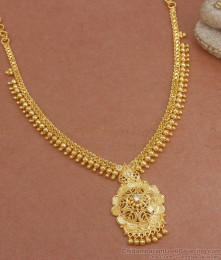 White Stone Kerala Gold Haram Mullai Motu Designs Shop Online NCKN3153 White Stone Kerala Gold Haram Mullai Motu Designs Shop Online NCKN3153