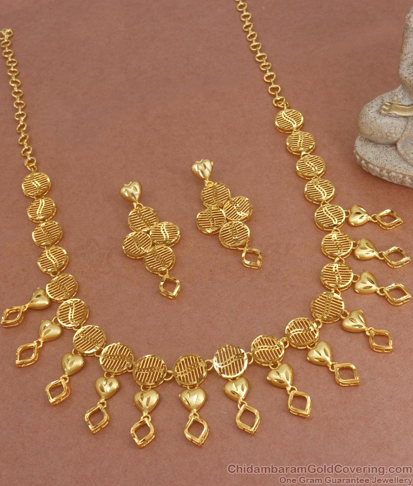 Grand Bridal Forming 916 Gold Necklace Collections Arabian Jewelry Designs Shop Online NCKN3156