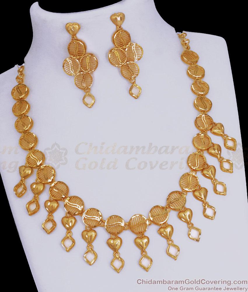 Grand Bridal Forming 916 Gold Necklace Collections Arabian Jewelry Designs Shop Online NCKN3156