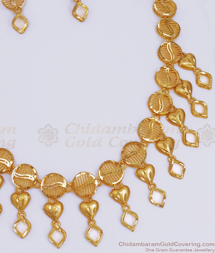 Grand Bridal Forming 916 Gold Necklace Collections Arabian Jewelry Designs Shop Online NCKN3156