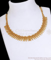 New Model Gold Plated Necklace Kerala Bridal Mullai Collections NCKN3162