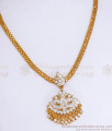 Double Swan Impon Necklace White Gati Stone Collections NCKN3175