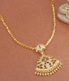 Unique 5 Metal Panchaloha Necklace Impon Attigai Collections Shop Online NCKN3179 Unique 5 Metal Panchaloha Necklace Impon Attigai Collections Shop Online NCKN3179