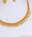 Kerala Bridal Forming Gold Necklace Choker Combo Designs NCKN3186