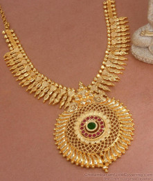 Premium Bridal Gold Necklace Palakka Stone Aritificial Jewelry Designs NCKN3210 Premium Bridal Gold Necklace Palakka Stone Aritificial Jewelry Designs NCKN3210