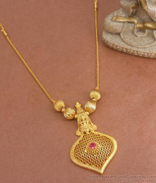 Simple Forming Necklace Designs 2 Gram Short Haram NCKN3229