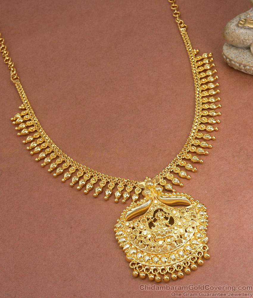 Lakshmi Design Pure Gold Tone Necklace Mullaipoo Bridal Collection NCKN3248