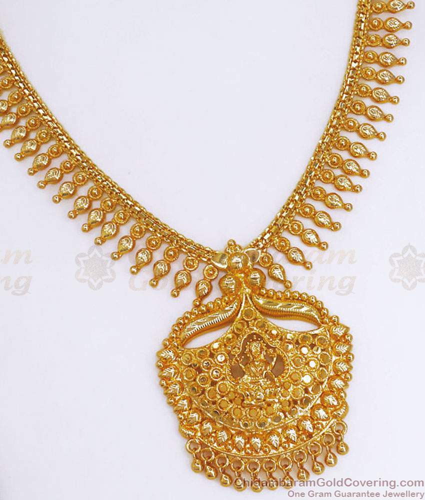 Lakshmi Design Pure Gold Tone Necklace Mullaipoo Bridal Collection NCKN3248