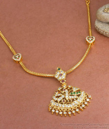 Impon Gold Finish Necklace Swam Design NCKN3284 Impon Gold Finish Necklace Swam Design NCKN3284